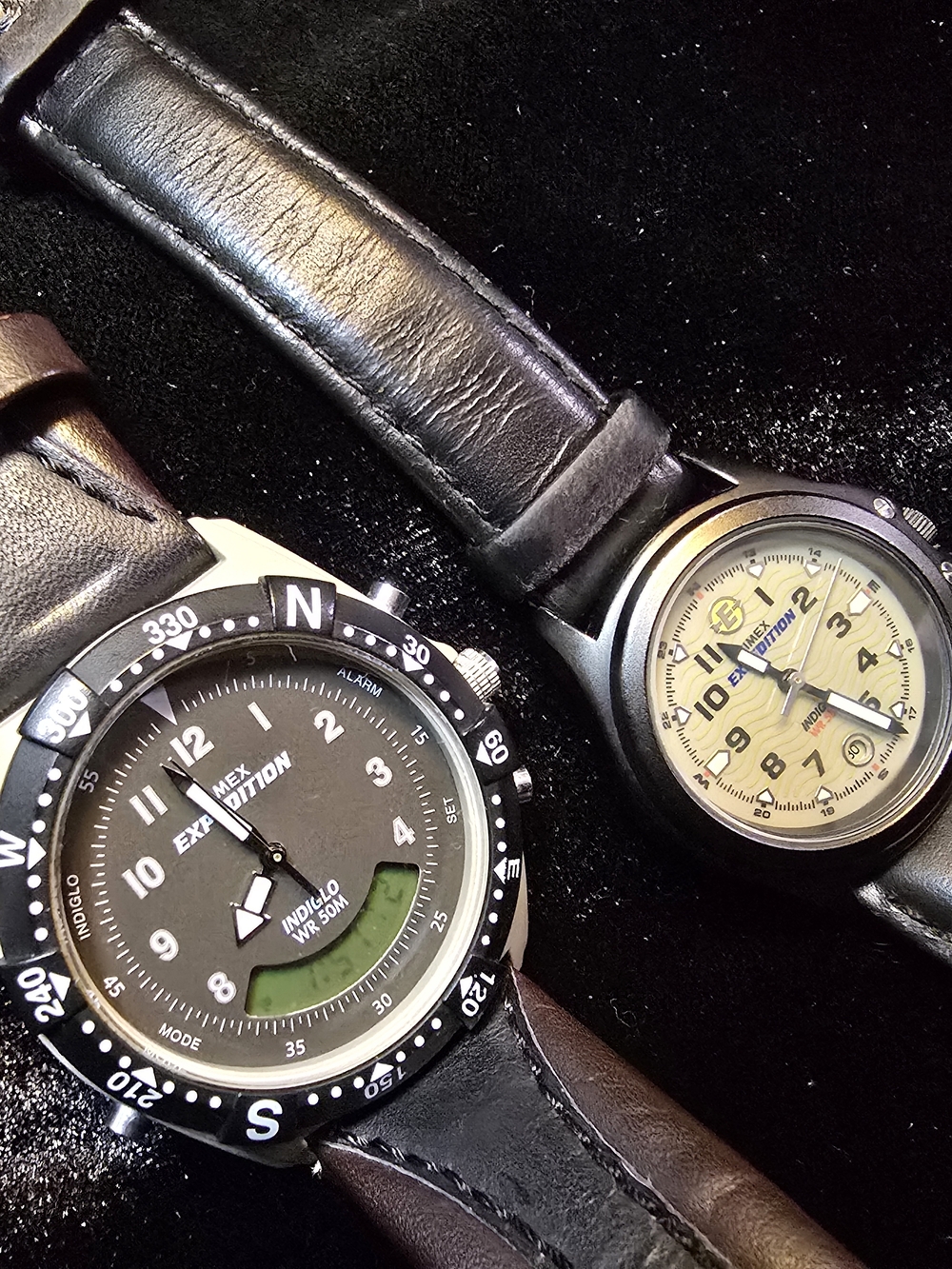 Timex Expedition Men's And Women's Indiglo Watch Bundle